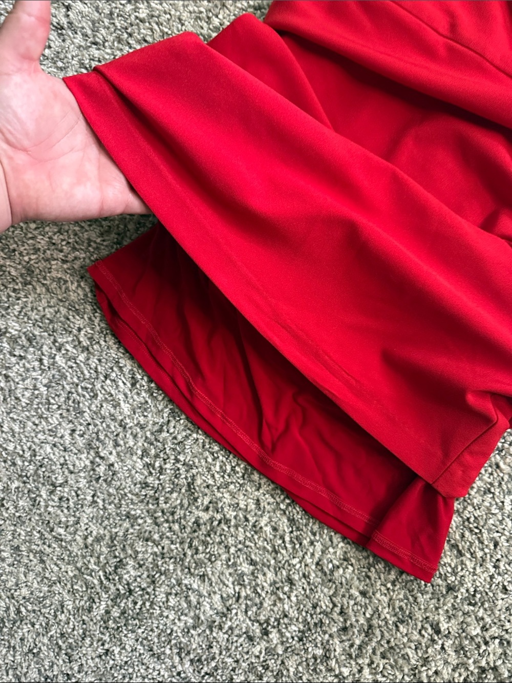 Dress the Population Red One-Shoulder Ruched Cocktail Dress - Picture 4 of 7